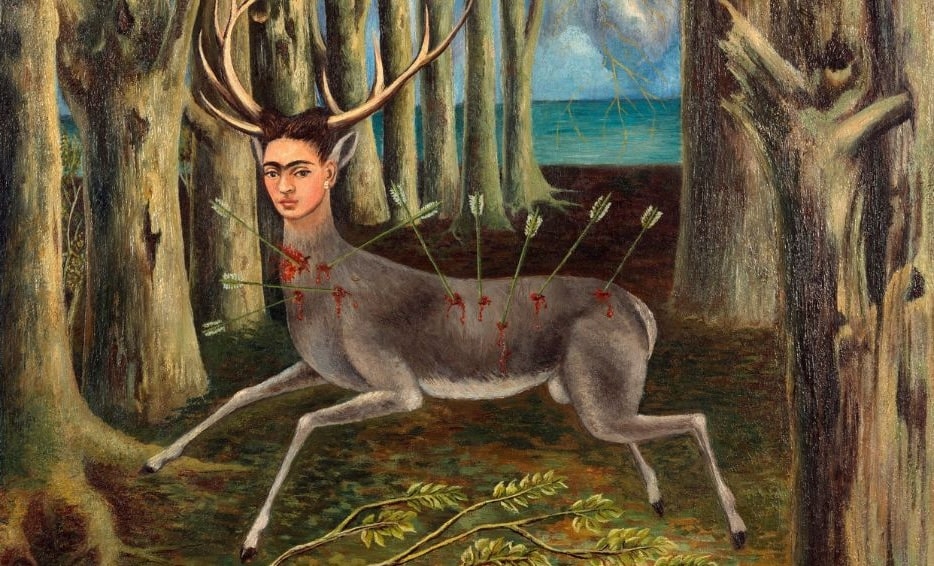 Frida Kahlo, Diego on My Mind (Self-Portrait as Tehuana), 1943. Ncart Museum. Detail.