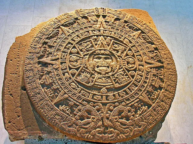 The Aztec Sun Stone (also known as the Calendar Stone) Photography Dennis Jarvis