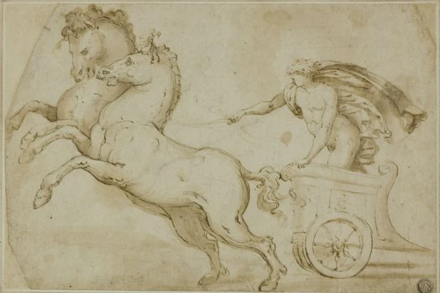Apollo driving a chariot. (Photo by Heritage Art/Heritage Images via Getty Images)