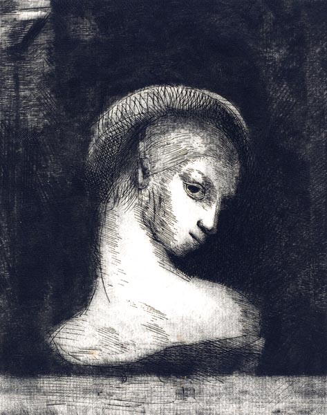 ‘Perversity’ Odilon Redon (French, 1840 – 1916)