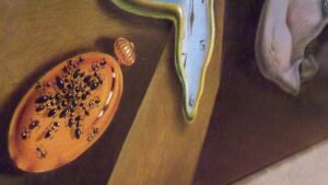 Close-up of The Persistence of Memory