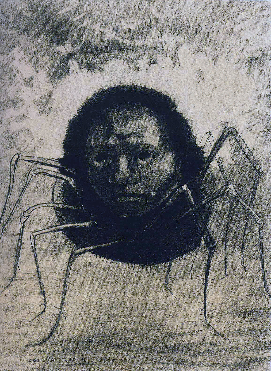 The Crying Spider odilon Redon