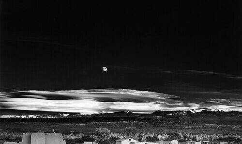 Moonrise, Hernandez, New Mexico (1941) by Ansel Adams