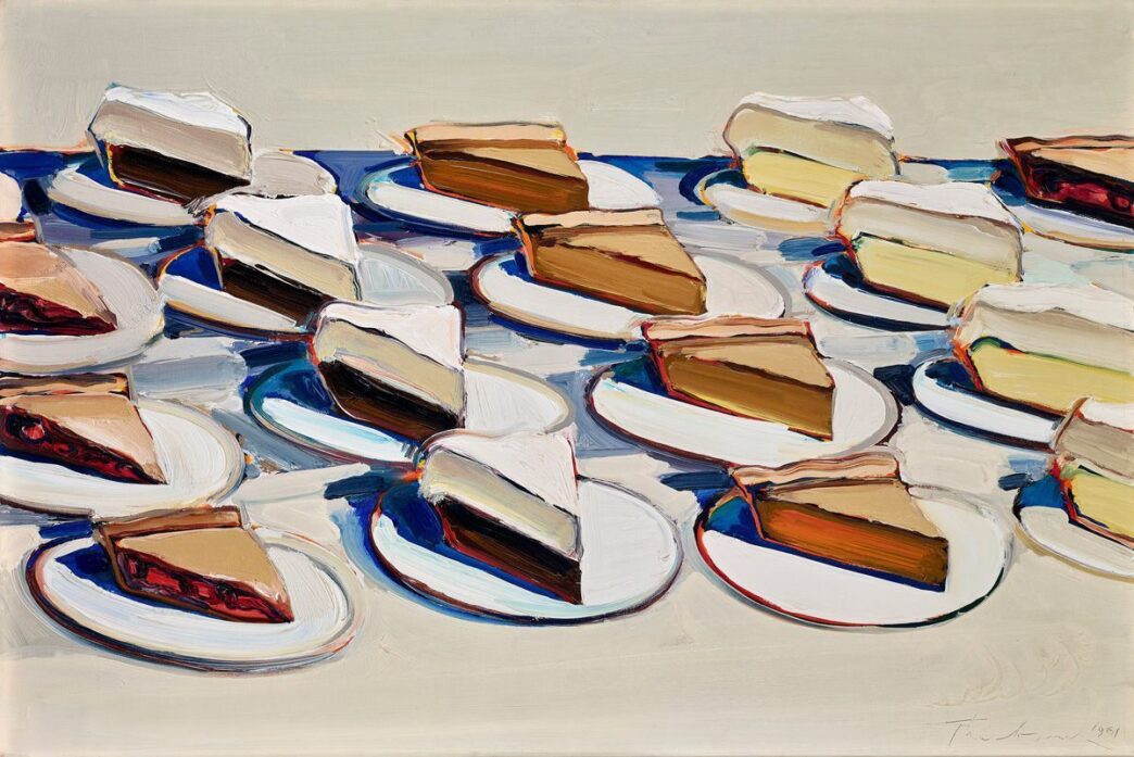 Sixteen pies by Wayne Thiebaud