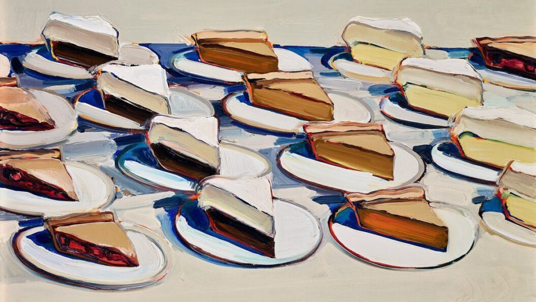 Sixteen pies by Wayne Thiebaud