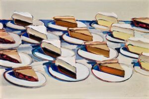 Sixteen pies by Wayne Thiebaud
