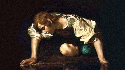 Narcissus by Caravaggio