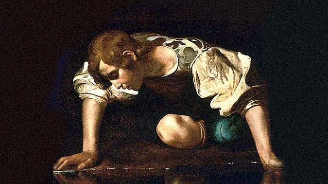 Narcissus by Caravaggio