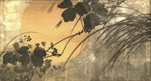 Autumn Grasses in Moonlight I Shibata Zeshin (1807–1891)