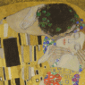 Gustav Klimt The Kiss 1907-08 oil and gold leaf on canvas Belvedere Museum Vienna